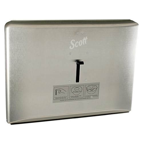 Scott Professional Restroom Paper Seat Cover Dispenser, Stainless (09512) - image 1
