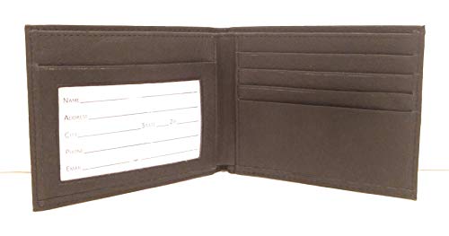 Embroidered Genuine Leather Bifold Men's Wallet Billfold2