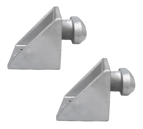 Image of Mytee Products Shipping Containers Side Twist Lock - Hot Dipped Galvanized Steel - Used for Connecting Containers Placed into Position (2 Pack)