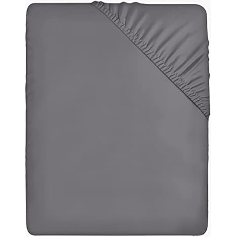 Utopia Bedding Double Fitted Sheet Grey Cover
