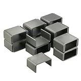 The ROP Shop Pack of 24-2x4 Raw Steel Weld-On Stake Pocket Brackets for Curt 83072 Trailers