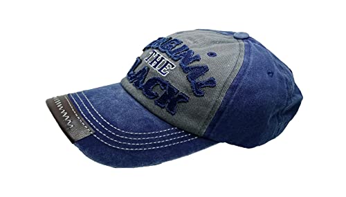 Image of Adjustable Soft Cotton Denim Cap for Men Women Baseball Vintage Washed Distressed Hats Adjustable Stylish Cap Regular Fitted