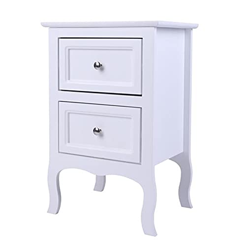 Table de chevet scandinave blanche pour optimiser le rangement des studios - 3