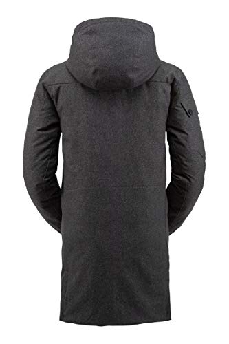 Spyder Men’s Metro Gore-Tex Infinium Down Parka – Male Full-Zip Hooded Winter Jacket , Black, Medium #TOP1