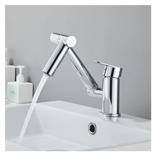 Grifo de agua potable plegable negro para pared de cocina con caño giratorio