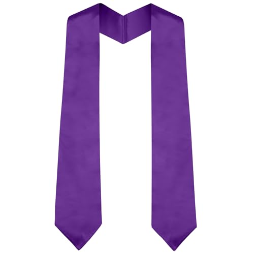 UnslQonds Purple Graduation Stole Class of 2025, Custom Stoles for Graduation 2025 Grad Stole Black Graduation Sash 2025 First Generation Graduation Stole Accessories Sublimation Decorations