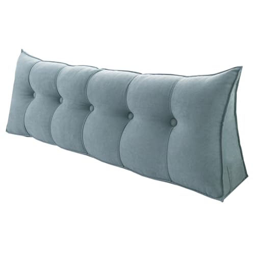 Almohada ortopédica de apoyo lumbar para cama, sofá, cojín triangular grande para aliviar el dolor de espalda, cojín de respaldo de lectura de color sólido para dormitorio