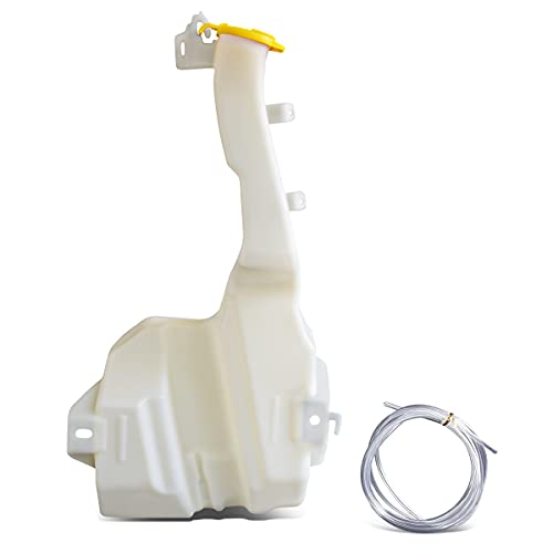 Auto Dynasty CH1288164 Factory Style Car Windshield Washer Reservoir Tank - Reservoir Cap | Washer Fluid Pump | Fluid Level Sensor - Compatible with Jeep Commander Grand Cherokee 05-06, White