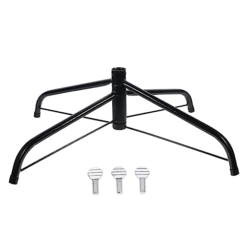 SOESFOUFU Stable Metal Xmas Tree Base Stand Festive Artificial Christmas Tree Bracket Holder Green for Christmas Decor