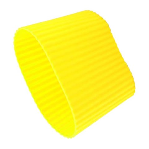 Funda protectora de silicona amarilla para botella de vidrio Cover