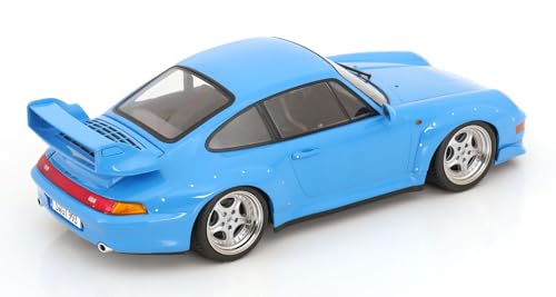 Porsche 911 (993) GT2 1996 en escala 1:18 metal miniatura 2