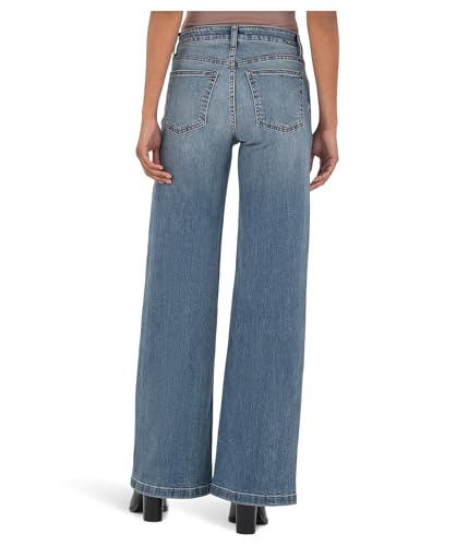 KUT from the Kloth Women's Jean High-Rise Wide Leg Clean Hem3