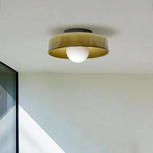 Plafonnier moderne en verre pour une chambre chaleureuse