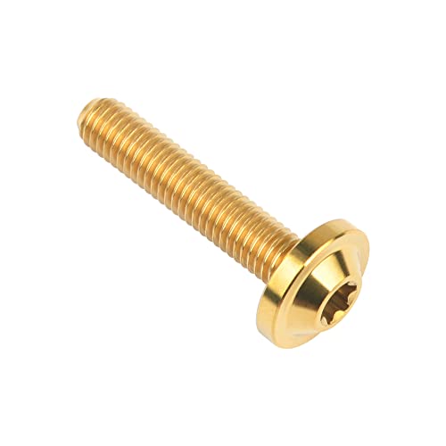 Tornillo Torx M5x25mm titanio oro contra vibraciones en moto 4