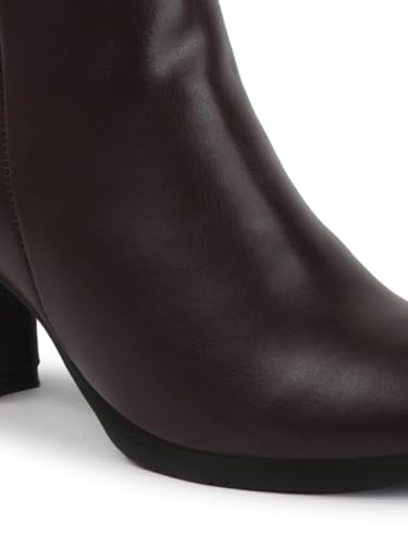 Image of ELLE Women's Stylish Ankle Boots with Block Heel