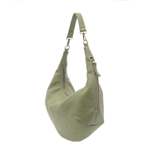 Joy Susan Women's Fashion Purse Rhea Slouchy Crescent Shoulder/Crossbody Bag Hand Bag - Sage2
