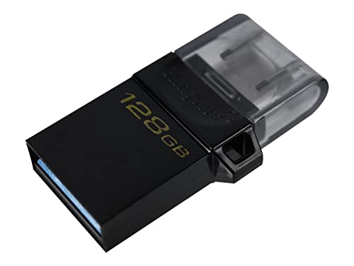 DataTraveler microDuo3 G2, DTDUO3G2/128GB Drive Flash microUSB e USB Type-A per Android OTG, Nero - Chiavetta USB - Immagine 3