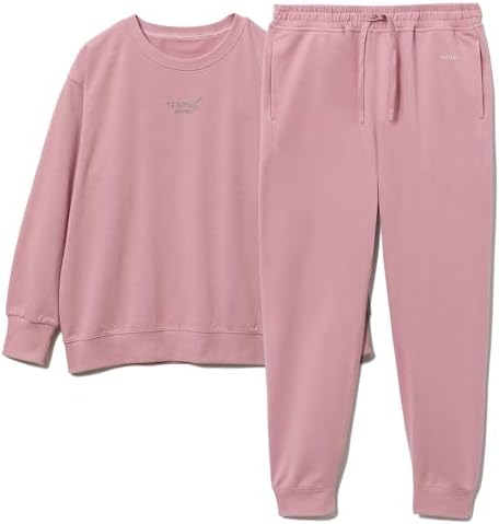 （07:00時点） [TENTIAL] BAKUNE スウェット ウィメンズ レディース リカバリーウェア 上下セット 一般医療機器 疲労回復 抗菌機能 血行促進 バクネ 疲労回復パジャマ ルームウェア 部屋着 健康 ピンク M