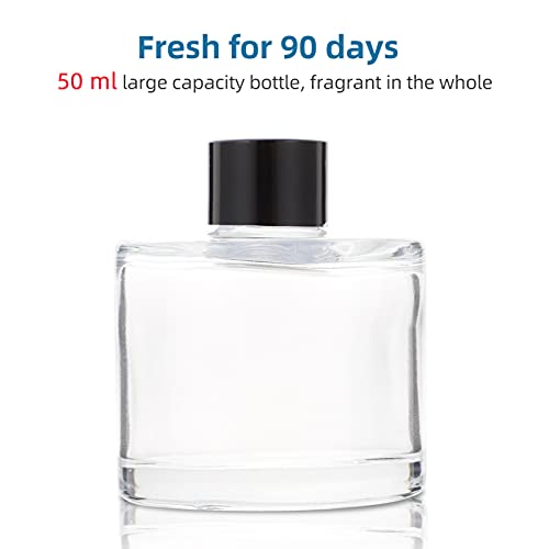 Frasco difusor de fragancia KESYOO 50ml con 10 varillas negras de 16cm miniatura 3