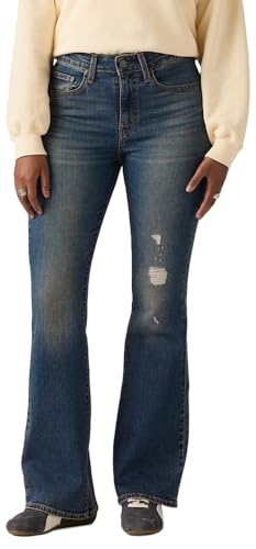 Levi's Women's 726 High Rise Flare Jeans (Also Available in Plus), (New) Fated Love (Stretch), 27 Short, Standard