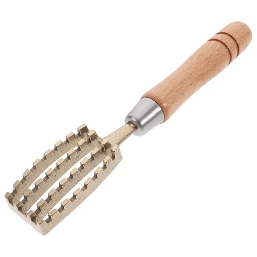 ULTECHNOVO Raspador de Escamas de Pescado para Cocina, Herramienta Japonesa Ligera y Compacta Mango de Madera, Eliminador Rápido de Escamas para Uso Doméstico, Restaurantes y Pescaderías