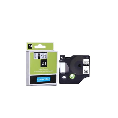 Fita Compatível Dymo D1 45013 Branca 12mm
