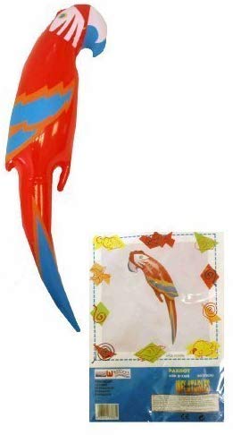 3 x HENBRANDT INFLATABLE PARROT 48cm, Multi-coloured