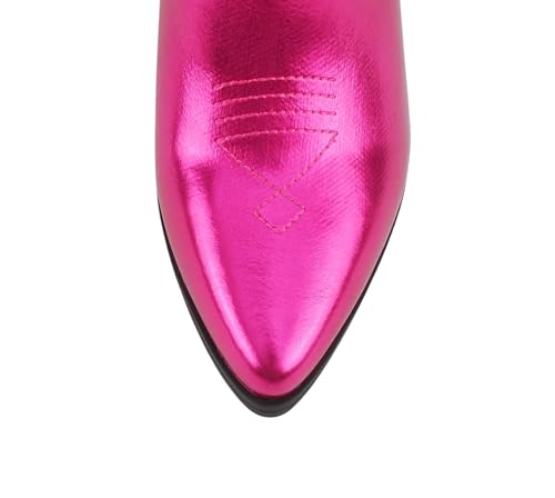 Image of Soda inchBLAZING inch ~ Women Western Bootie Pointe Toe with Low Heel (Wide Fit Available)