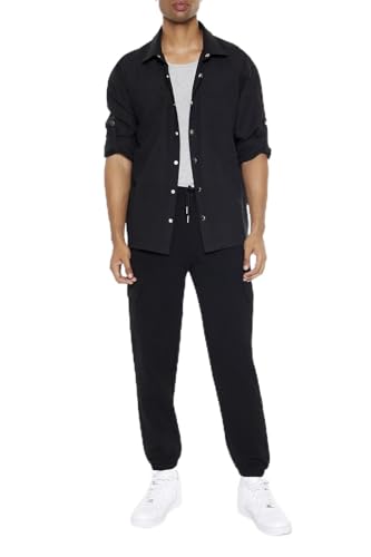 Forever 21 Men's Textured Cargo Joggers