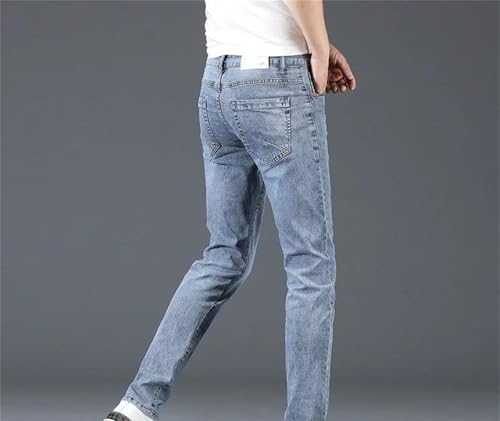 Men's Skinny Jeans Cotton Stretch Denim Pants Slim Straight Business Casual Fashion Trousers Clothing2