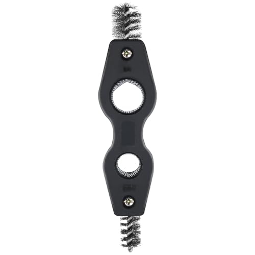 4 in 1 Copper Tubing Brush, 1/2 in and 3/4 in Copper Pipe Cleaner, Stainless Steel Coppers Tubing Wire Brush Cleaning Inside and Outside Thread, for Plumbing Installation, Soldering