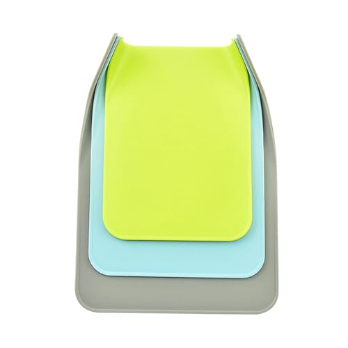 Image of Plastic Cutting Board Set, Non-Slip Chopping Boards for Meat, Veggies, Fruits, with Easy Grip Handle, Dishwasher Safe (Set of 3)