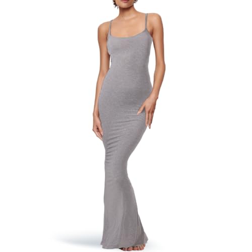 Image of Maxi Black Bodycon Sexy Dress for Women 2025, Formal Long Ribbed Dresses Regular & Plus Size