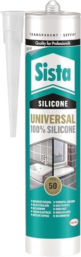 Sista Silikon Mastik Universal, Çeşitli Yapı Elemanlarının Dolgusu ve Yapıştırılması için Güçlü Yapıştırıcı, Solventsiz, Çok amaçlı Yapı Malzemesi, 1x280ml - Görsel 1