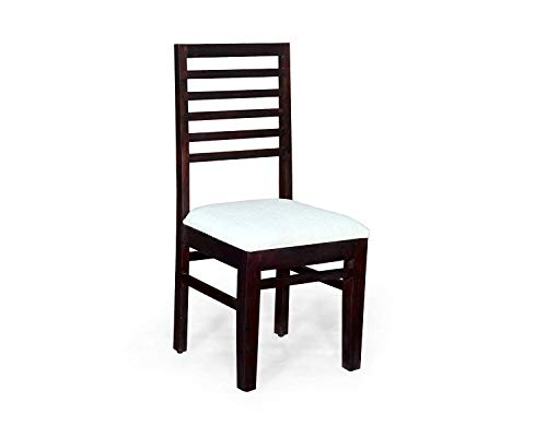 Image of SHRI MINTU'S ART Solid Sheesham Wood Dining Table 4 Seater | Four Seater Dinning Table with 4 Chairs for Home | Chairs with Cushion | Dining Room Sets for Kitchen & Restaurants | Mahogany Finish