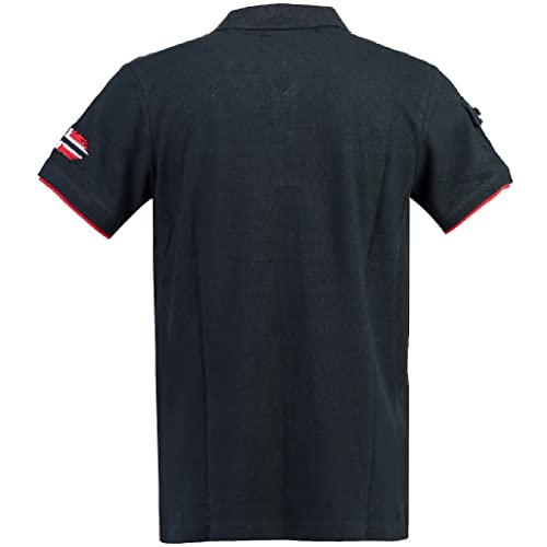 Klipo Men - Men's Cotton Polo Shirt - Regular Fit Short Sleeve - Breathable Short Sleeve T-Shirt - Classic Men's T-Shirt (Navy S)3