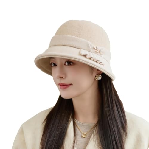 Chapeau cloche vintage années 1920 contre le froid bob hiver femme pour cérémonie