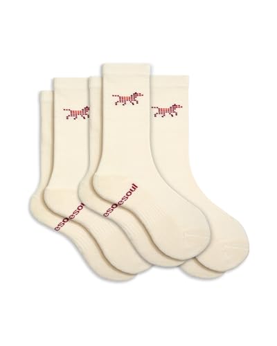 doublesoul Men & Women Pattern High Socks; Crew Socks, Organic Cotton