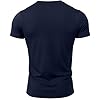 GYMTIER Never Stop Training Men's Gym T-Shirt Bodybuilding Training Workout Lifting Top Clothing, Navy, 3XL #4