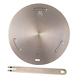 Adaptador de placa de inducción de acero inoxidable: es conveniente de limpiar debido a su diseño de apariencia simple y su superficie lisa, placa de metal del adaptador de inducción