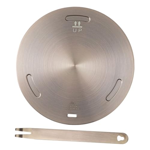 GRIRIW 1Set Thermal Guide Plate Heat Converter Disk for Induction Cooker Gas Stove Efficient Heat Distribution for Cooking Stewing