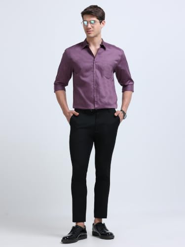 Image of Miraan Men's Satin Long Sleeve Casual Shirt (GASATIN)