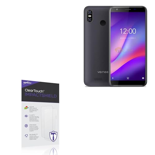 BoxWave Screen Protector Compatible with Vernee M3 - ClearTouch ImpactShield (2-Pack), Impenetrable Screen Protector Flexible Film