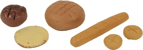 FADEDA 6 x set di pane in semmel/altezza: 4 cm/dipinti a mano/personaggi fedeli ai dettagli, decorazione per la tavola di Natale accessori presepe