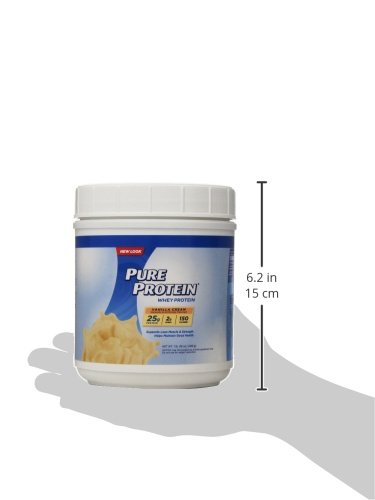Pure Protein Powder, Whey, High Protein, Low Sugar, Gluten Free, Vanilla Cream, 1 lb