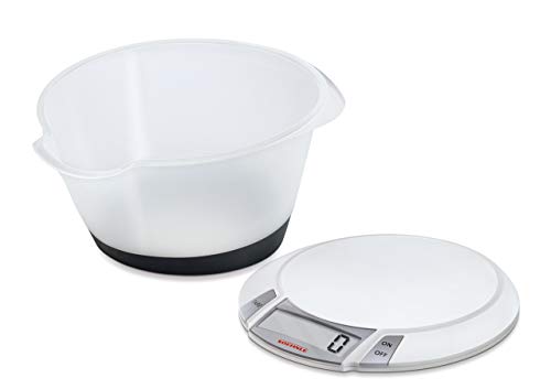 Soehnle Digitale Küchenwaage Olympia Plus mit 5 Kilo Tragkraft und 1-g-Wiegepräzision, Waage mit abnehmbarer… – Bild 3