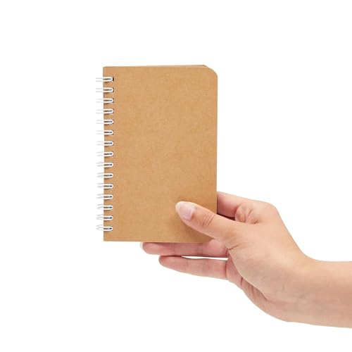 INNAXA Spiral Eco-Friendly Pocket Size Notepad,Blank Notebook Diary for Writing Personal, Students and Office use (Pack of 6) 3.5 x5.5 inch paper Size