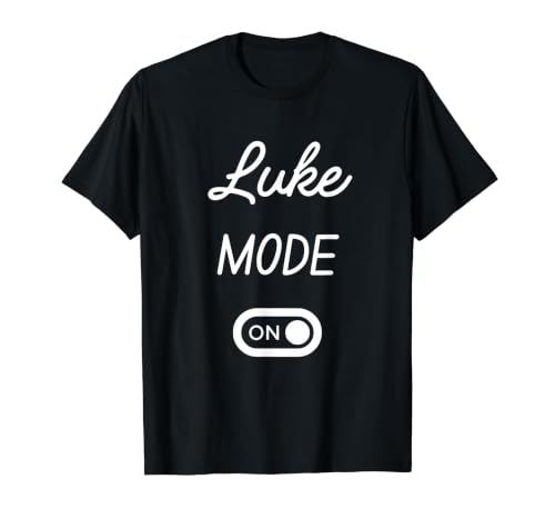 Image of Luke Mode On Name Value Graphic T-Shirt, Men, Black, XL