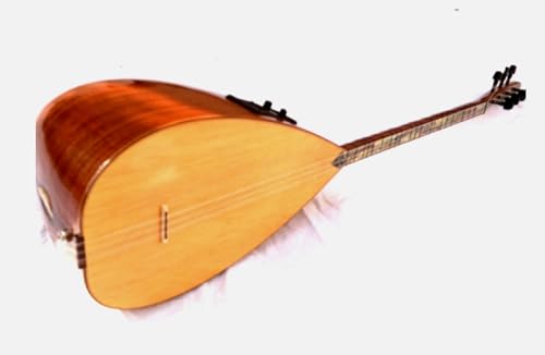Mahogani 45cm Short Neck Saz Baglama With Equalizer Free Case s1a