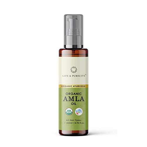 Life & Pursuits USDA Organic Amla Oil, 6.76 fl oz, for Hair Growth